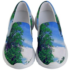 Drawing Of A Summer Day Kids Lightweight Slip Ons by Fractalsandkaleidoscopes