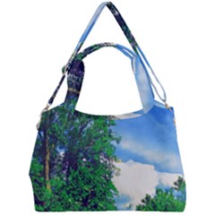 Drawing Of A Summer Day Double Compartment Shoulder Bag by Fractalsandkaleidoscopes