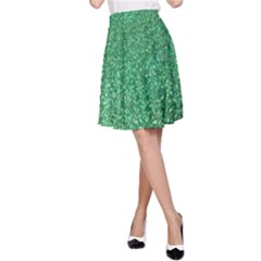 Sparkling Irish Cream A-line Skirt by ScottFreeArt