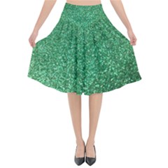 Sparkling Irish Cream Flared Midi Skirt by ScottFreeArt