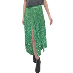 Sparkling Irish Cream Velour Split Maxi Skirt by ScottFreeArt