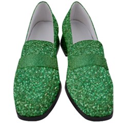 Sparkling Irish Cream Women s Chunky Heel Loafers by ScottFreeArt