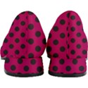 Polka Dots Black On Peacock Pink Women s Block Heels  View4