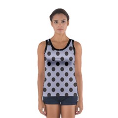 Silver Grey Black Sport Tank Top  by FashionBoulevard