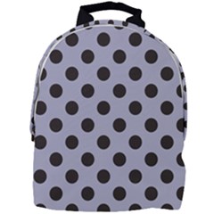 Silver Grey Black Mini Full Print Backpack by FashionBoulevard