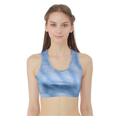 Wavy Cloudspa110232 Sports Bra With Border