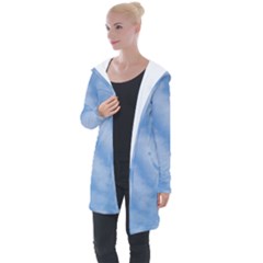 Wavy Cloudspa110232 Longline Hooded Cardigan