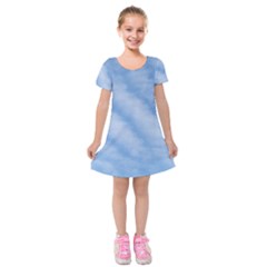 Wavy Cloudspa110232 Kids  Short Sleeve Velvet Dress by GiftsbyNature