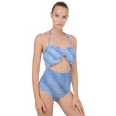 Wavy Cloudspa110232 Scallop Top Cut Out Swimsuit by GiftsbyNature