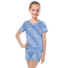 Wavy Cloudspa110232 Kids  Mesh Tee And Shorts Set