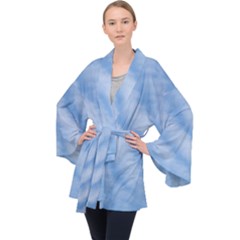 Wavy Cloudspa110232 Long Sleeve Velvet Kimono  by GiftsbyNature