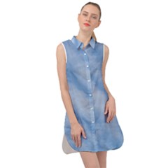 Wavy Cloudspa110232 Sleeveless Shirt Dress