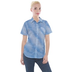 Wavy Cloudspa110232 Women s Short Sleeve Pocket Shirt