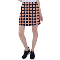 Block Fiesta Black And Cantaloupe Orange Tennis Skirt