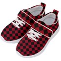 Block Fiesta Black And Carmine Red  Kids  Velcro Strap Shoes View2