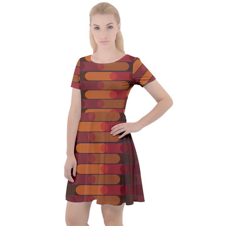 Zappwaits Zz Cap Sleeve Velour Dress 