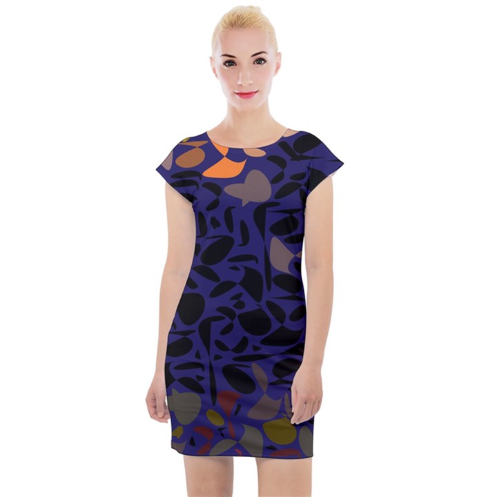 Zappwaits Cap Sleeve Bodycon Dress