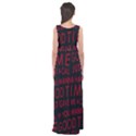 Motivational Phrase Motif Typographic Collage Pattern Empire Waist Maxi Dress View2