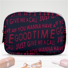 Motivational Phrase Motif Typographic Collage Pattern Make Up Pouch (small) by dflcprintsclothing