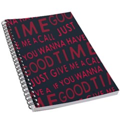 Motivational Phrase Motif Typographic Collage Pattern 5 5  X 8 5  Notebook by dflcprintsclothing