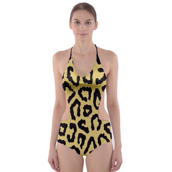 GHEPARD GOLD Cut-Out One Piece Swimsuit