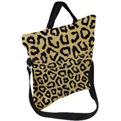 Ghepard Gold Fold Over Handle Tote Bag by AngelsForMe