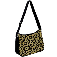 Ghepard Gold Zip Up Shoulder Bag