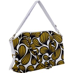 Gold Leaves Canvas Crossbody Bag by AngelsForMe