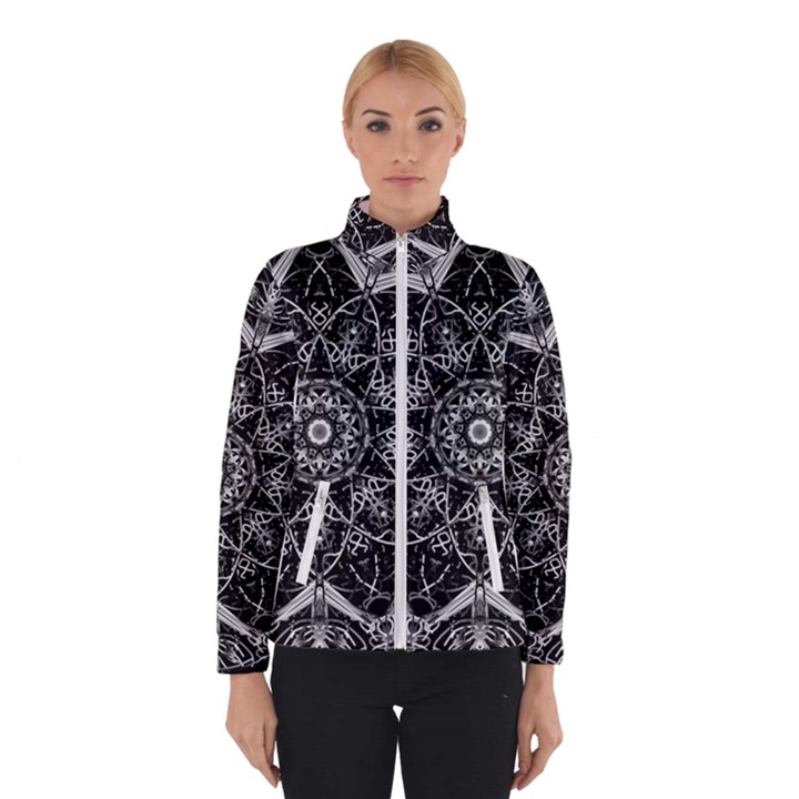 Black And White Pattern Winter Jacket