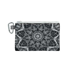 Black And White Pattern Canvas Cosmetic Bag (small) by Sobalvarro