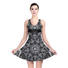 Black And White Pattern Reversible Skater Dress by Sobalvarro