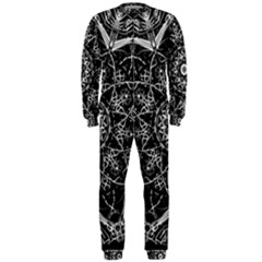 Black And White Pattern Onepiece Jumpsuit (men)  by Sobalvarro