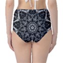 Black And White Pattern Classic High-Waist Bikini Bottoms View2