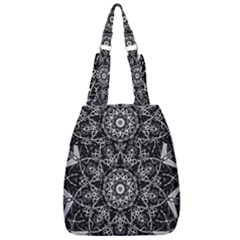 Black And White Pattern Center Zip Backpack by Sobalvarro