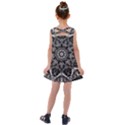 Black And White Pattern Kids  Cross Back Dress View2