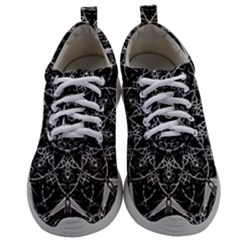 Black And White Pattern Mens Athletic Shoes