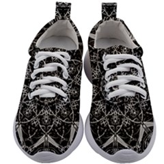 Black And White Pattern Kids Athletic Shoes