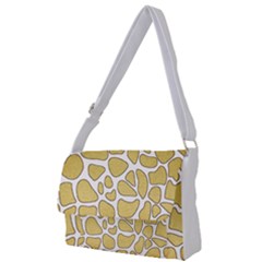 Maculato Gold Full Print Messenger Bag (l)