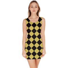 Block Fiesta Black And Ceylon Yellow Bodycon Dress by FashionBoulevard