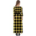 Block Fiesta Black And Ceylon Yellow Button Up Boho Maxi Dress View2