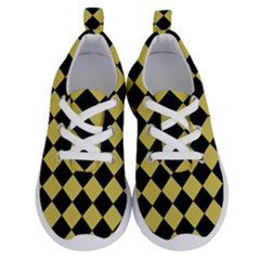 Block Fiesta Black And Ceylon Yellow Running Shoes by FashionBoulevard