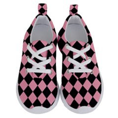 Block Fiesta Black And Flamingo Pink Running Shoes by FashionBoulevard