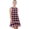 Block Fiesta Black And Flamingo Pink Frill Swing Dress View1