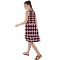 Block Fiesta Black And Flamingo Pink Frill Swing Dress View2