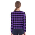 Block Fiesta Black And Imperial Purple Women s Long Sleeve Tee View2