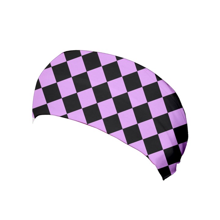 Block Fiesta Black And Lavender Purple Yoga Headband