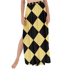 Block Fiesta Black And Mellow Yellow Maxi Chiffon Tie-up Sarong by FashionBoulevard