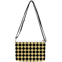 Block Fiesta Black And Mellow Yellow Double Gusset Crossbody Bag