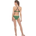 Block Fiesta Black And Mint Green High Neck Bikini Set View2