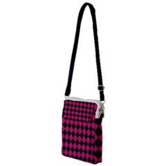 Block Fiesta Black And Peacock Pink Multi Function Travel Bag by FashionBoulevard